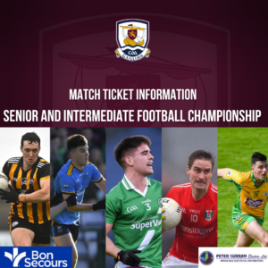 Match Ticket  Info - Senior & Intermediate Football Championship